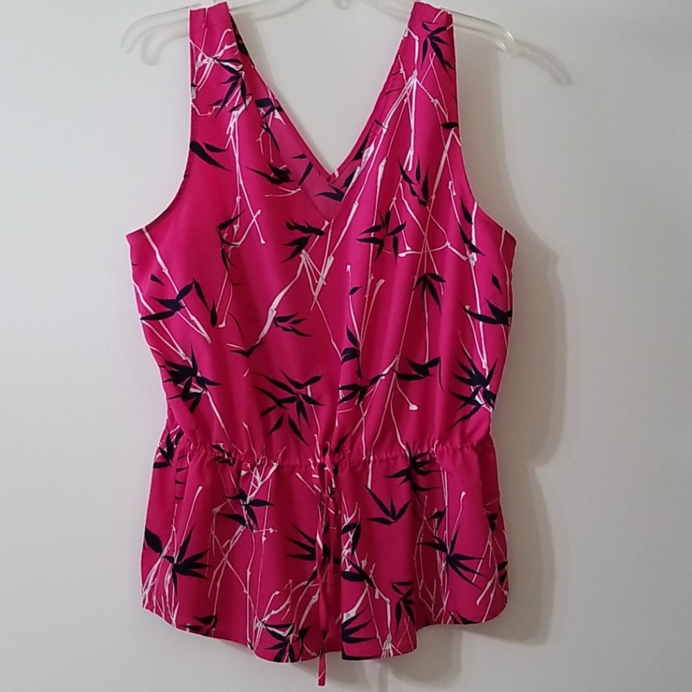 Banana Republic hot pink sleeveless top